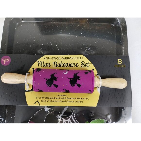 Core Kitchen 8 Piece Non Stick Halloween Mini Bakeware Set Carbon Steel New - Picture 2 of 4